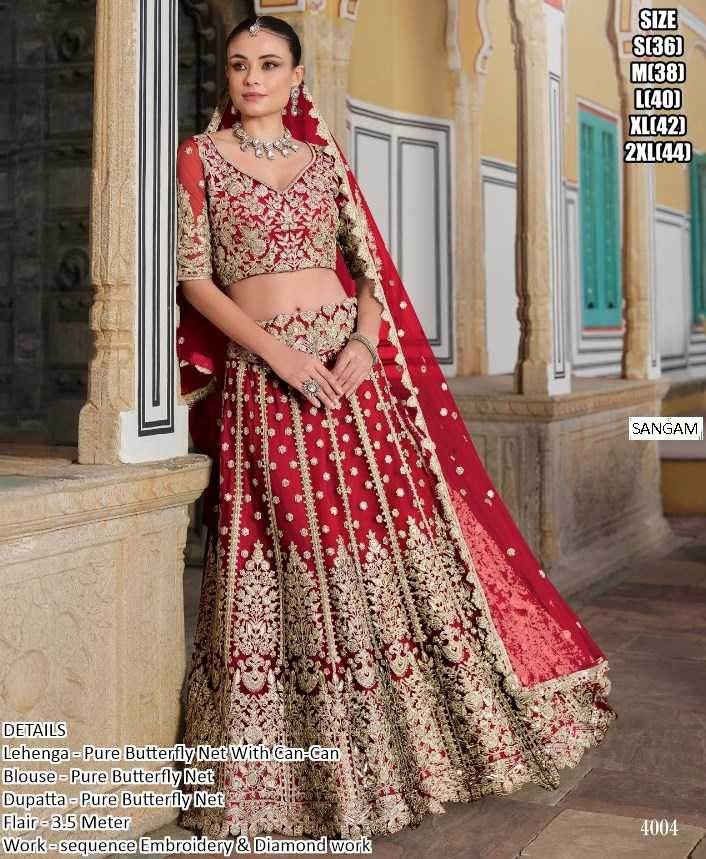 Butterfly Net Designer Lehenga Choli for Elegant Events - MYLUXURY LANE ENTERPRISE
